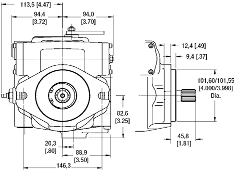 Bomba de pistones axiales Eaton 72400