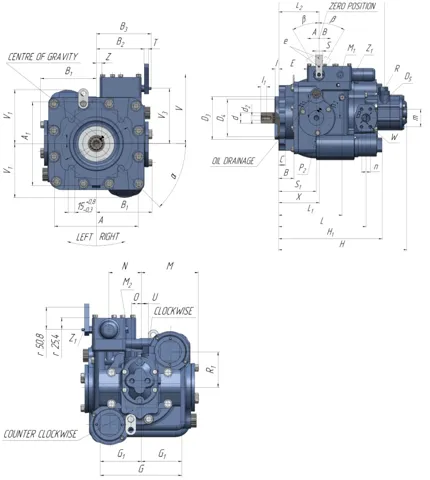 Bomba de pistones axiales Sauer Danfoss Serie 20