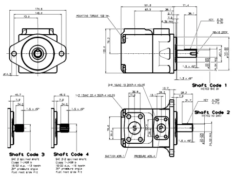 Bomba de paletas Nvicks T6C (intercambiable Denison)