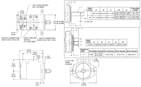 Bomba de paletas Nvicks 20VQ (intercambiable Vickers)