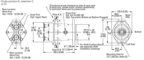 Motor de pistones axiales fijo Eaton 74318