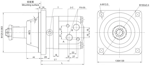 Motor orbital Thoth BM3W (brida tipo rueda)