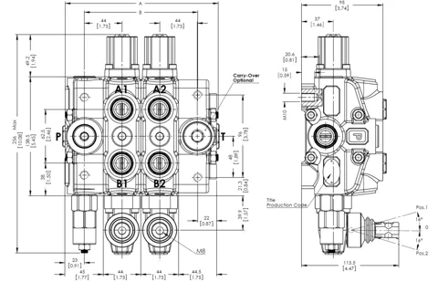 Válvula de comando modular Gemma GM-PD80