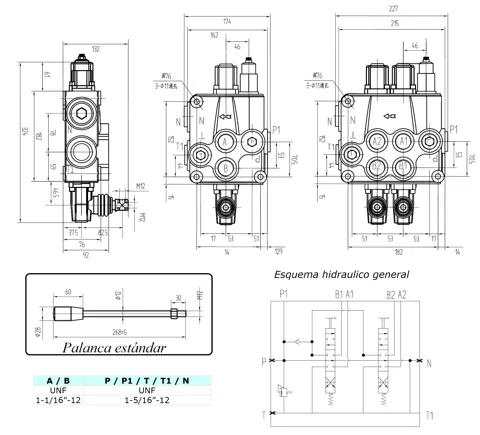 Válvula de comando monoblock FZ P120