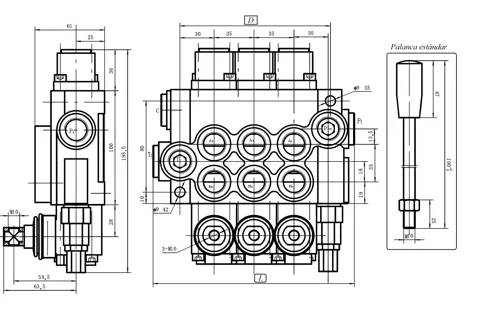 Válvula de comando monoblock FZ P40