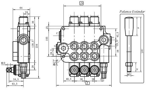 Válvula de comando monoblock FZ P80