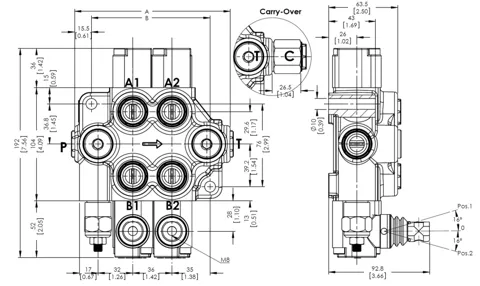 Válvula de comando monoblock Gemma GM-M45
