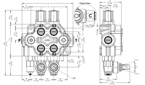 Válvula de comando monoblock Gemma GM-M80